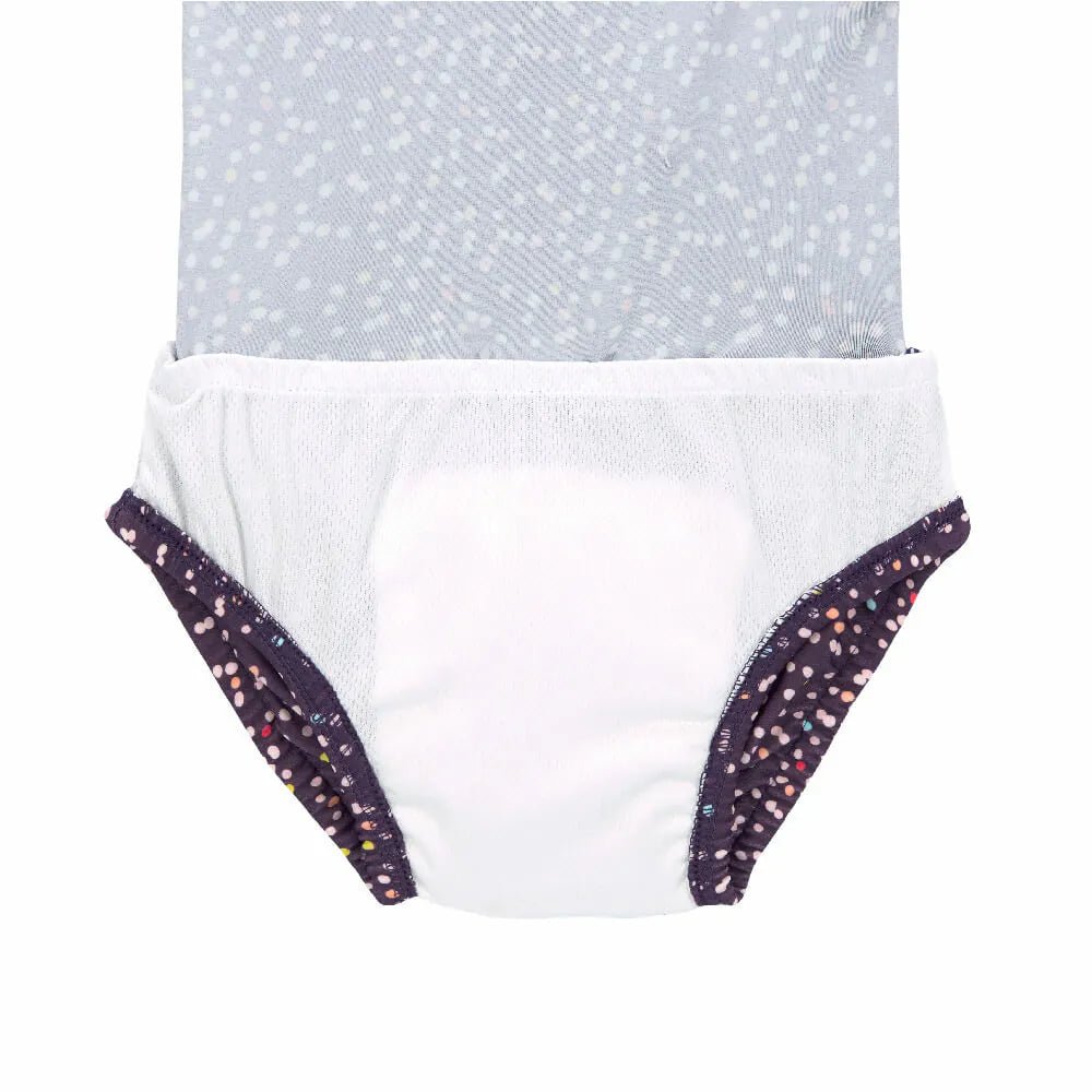 Lässig - Badedrakt med badebleie Multidots - Guttelus.no