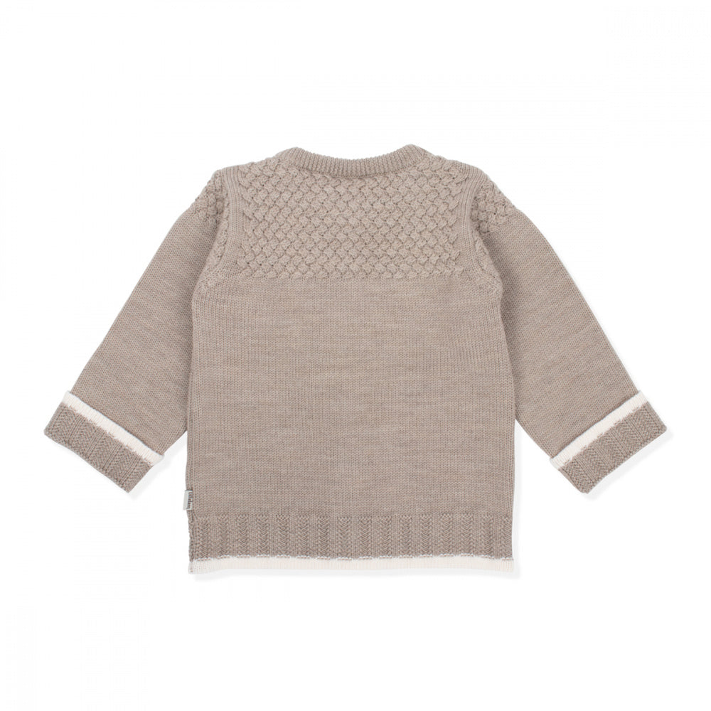 Lillelam - Cardigan i Ull Beige