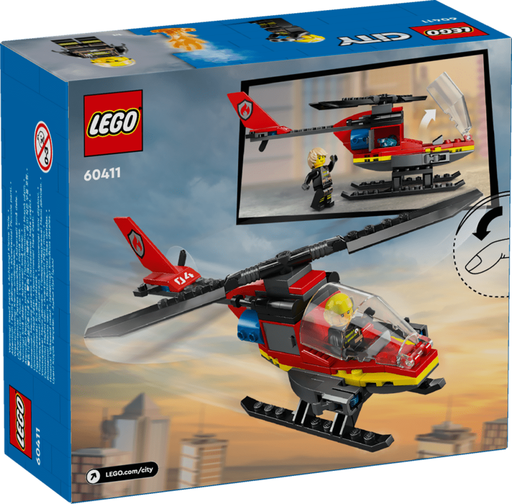 LEGO - City Brannhelikopter - Guttelus.no