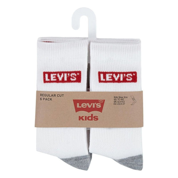 Levi's - 6-pk Sokker High Cut White - Guttelus.no
