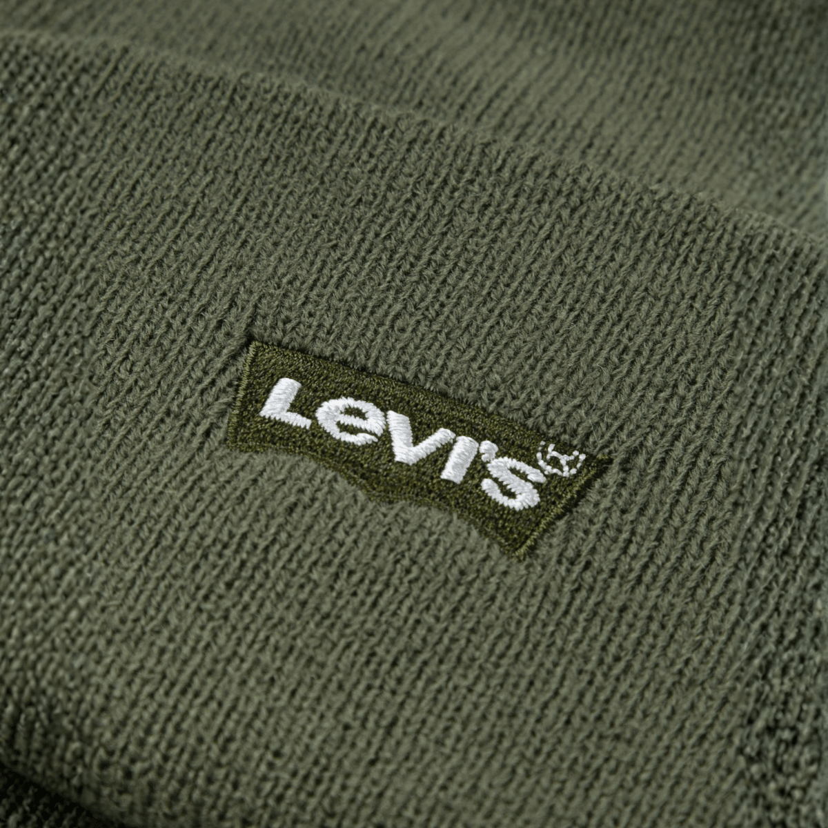 Levi's - Lue Lan Tonal Embroidered Beanie Four Leaf Clover - Guttelus.no