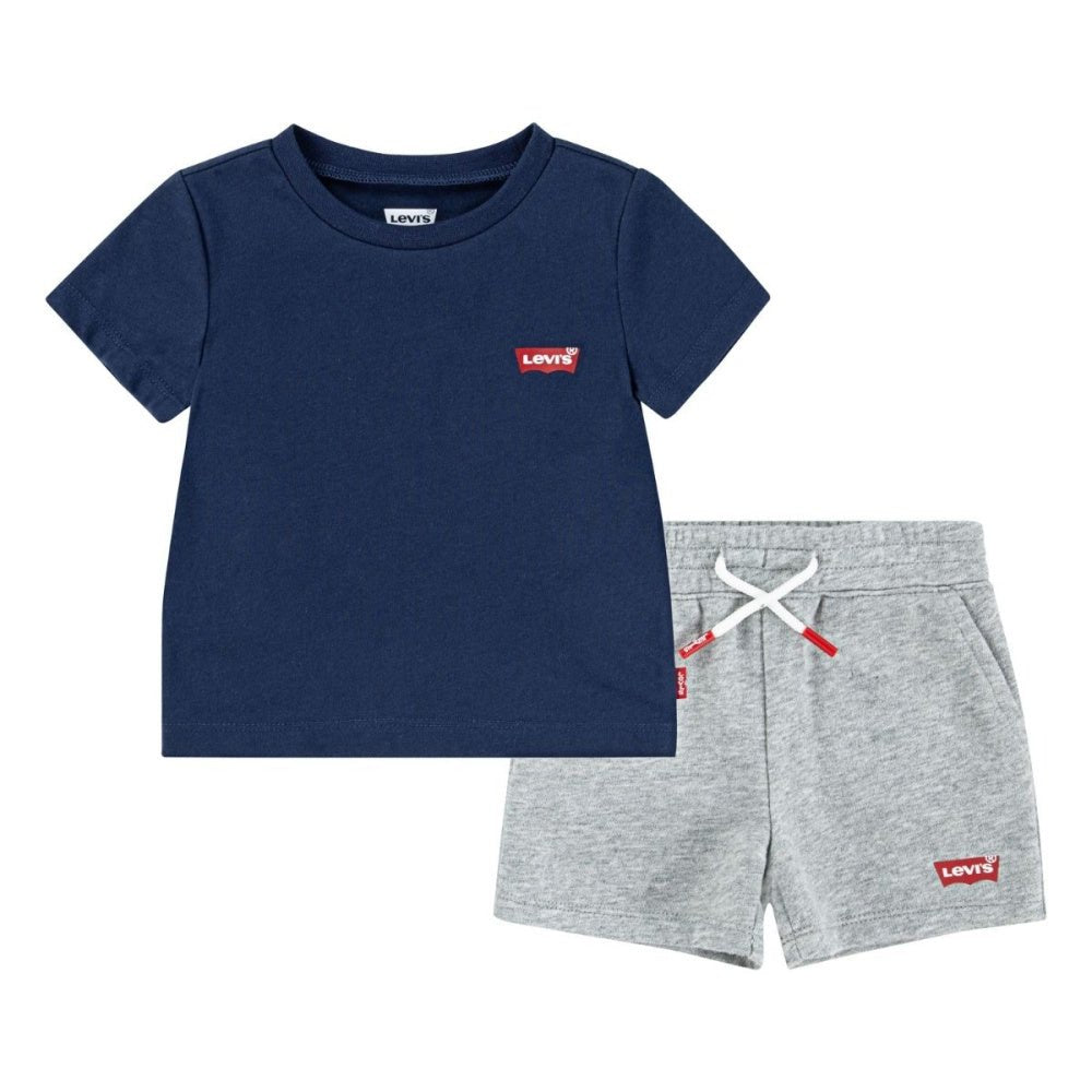 Levi's – Sett Baby Batwing Tee & Knit Shorts Dress Blues - Guttelus