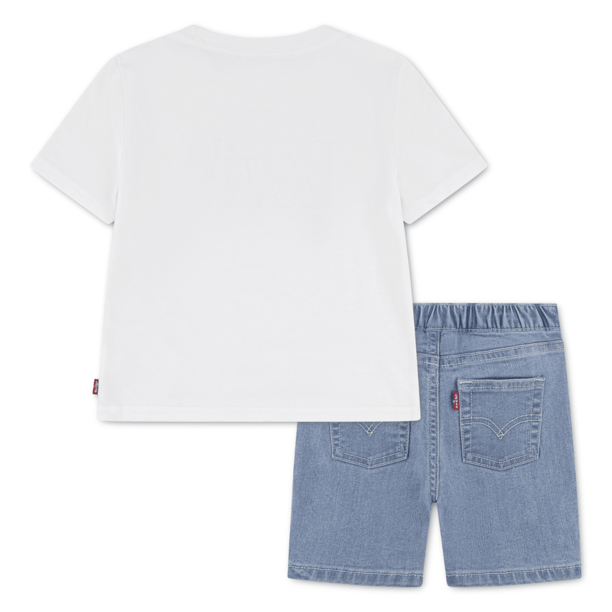 Levi's - Sett Hd Aop Logo T-skjorte & Shorts Bright White - Guttelus