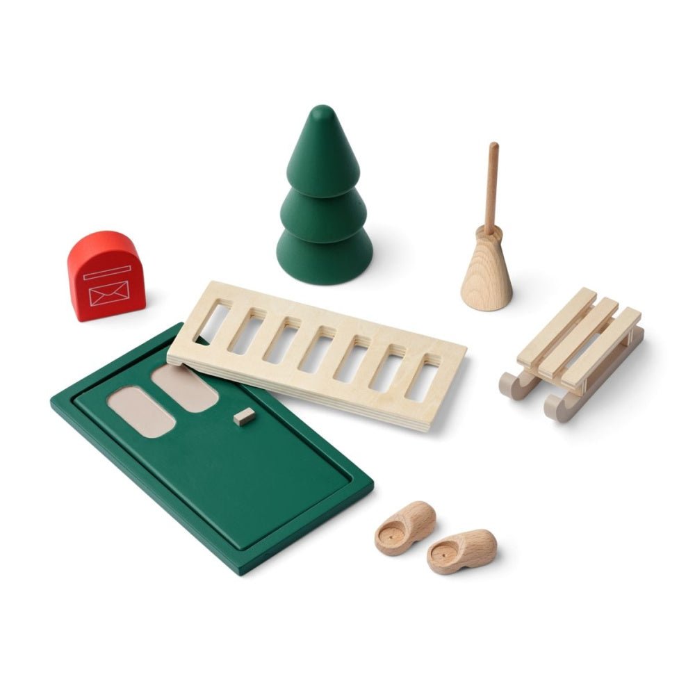 Liewood - Alvedør Lena Elf Door Garden Green Multi Mix - Guttelus