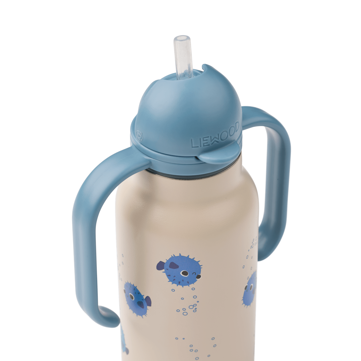 Liewood - Drikkeflaske 250ml Kimmie Pufferfish / Sandy - Guttelus