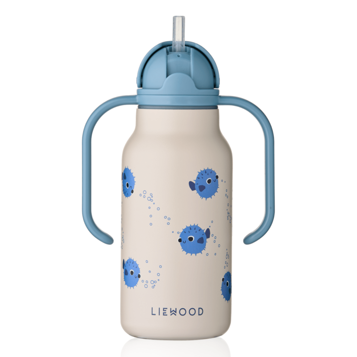 Liewood - Drikkeflaske 250ml Kimmie Pufferfish / Sandy - Guttelus