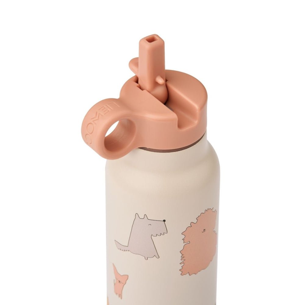 Liewood - Drikkeflaske 350ml Falk Cats and Dogs/ Sandy - Guttelus