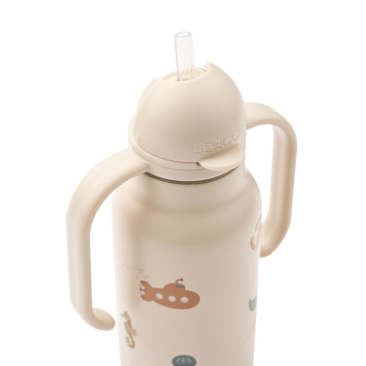 Liewood - Drikkeflaske Kimmie 250 ml Sea Creature/ Sandy - Guttelus.no