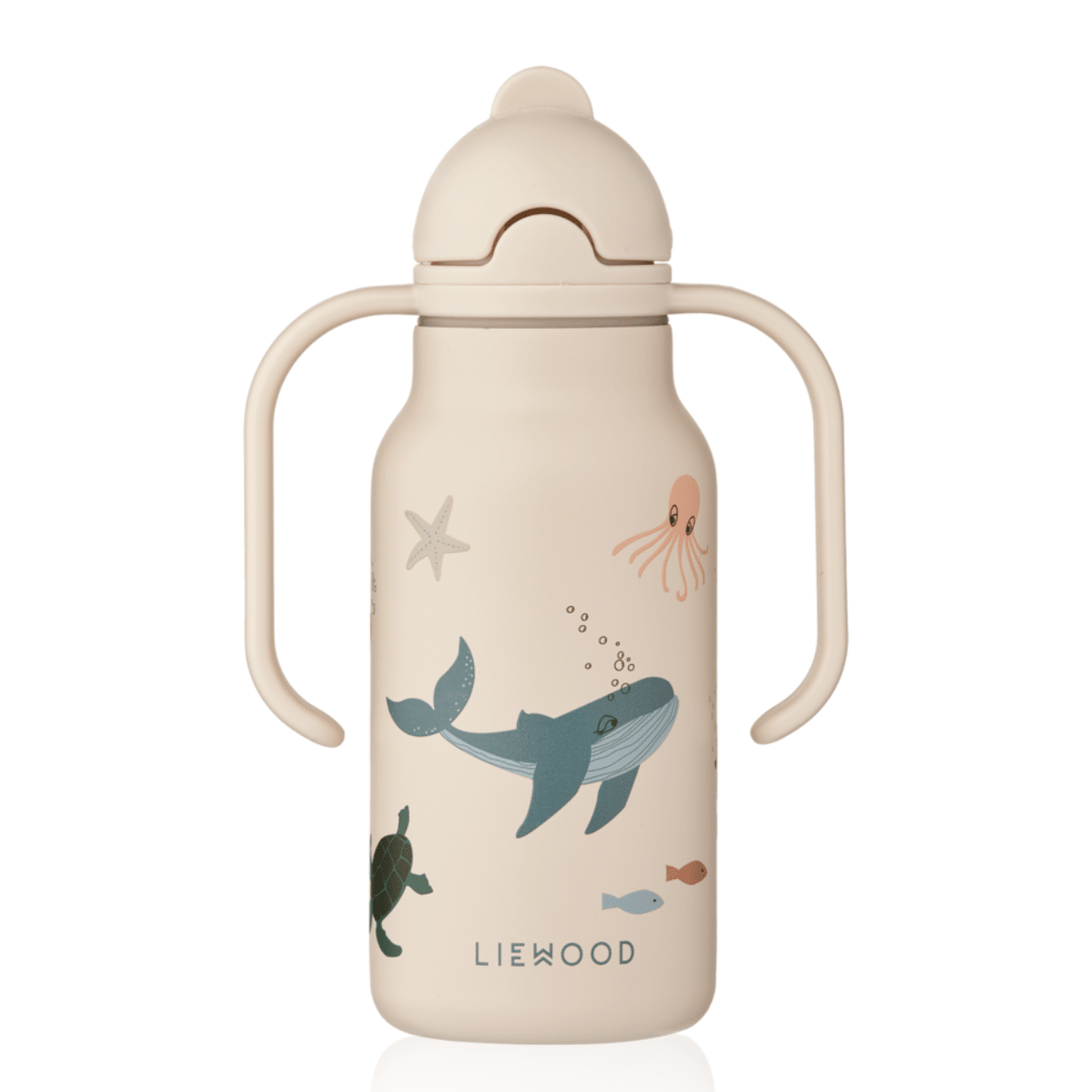 Liewood - Drikkeflaske Kimmie 250 ml Sea Creature/ Sandy - Guttelus.no