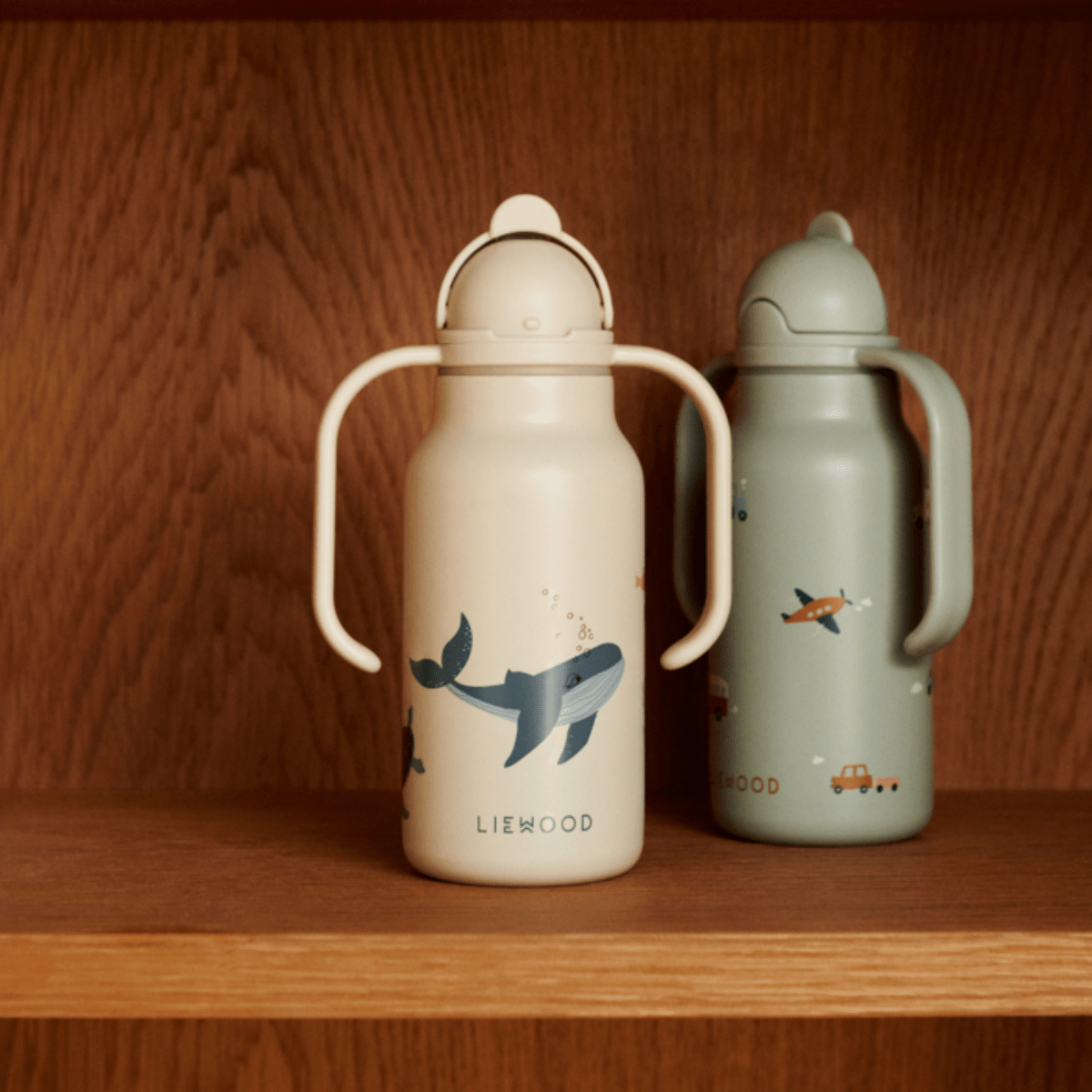 Liewood - Drikkeflaske Kimmie 250 ml Sea Creature/ Sandy - Guttelus.no