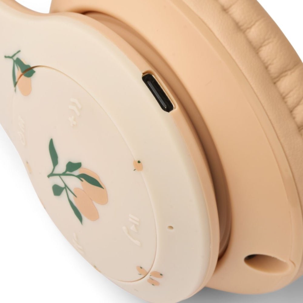 Liewood - Hodetelefoner Trådløs Quinn Peach/ Sea Shell - Guttelus