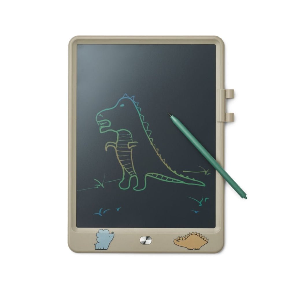 Liewood - Magisk Tegnebrett LCD 10" Zora Dinosaurs / Mist - Guttelus.no