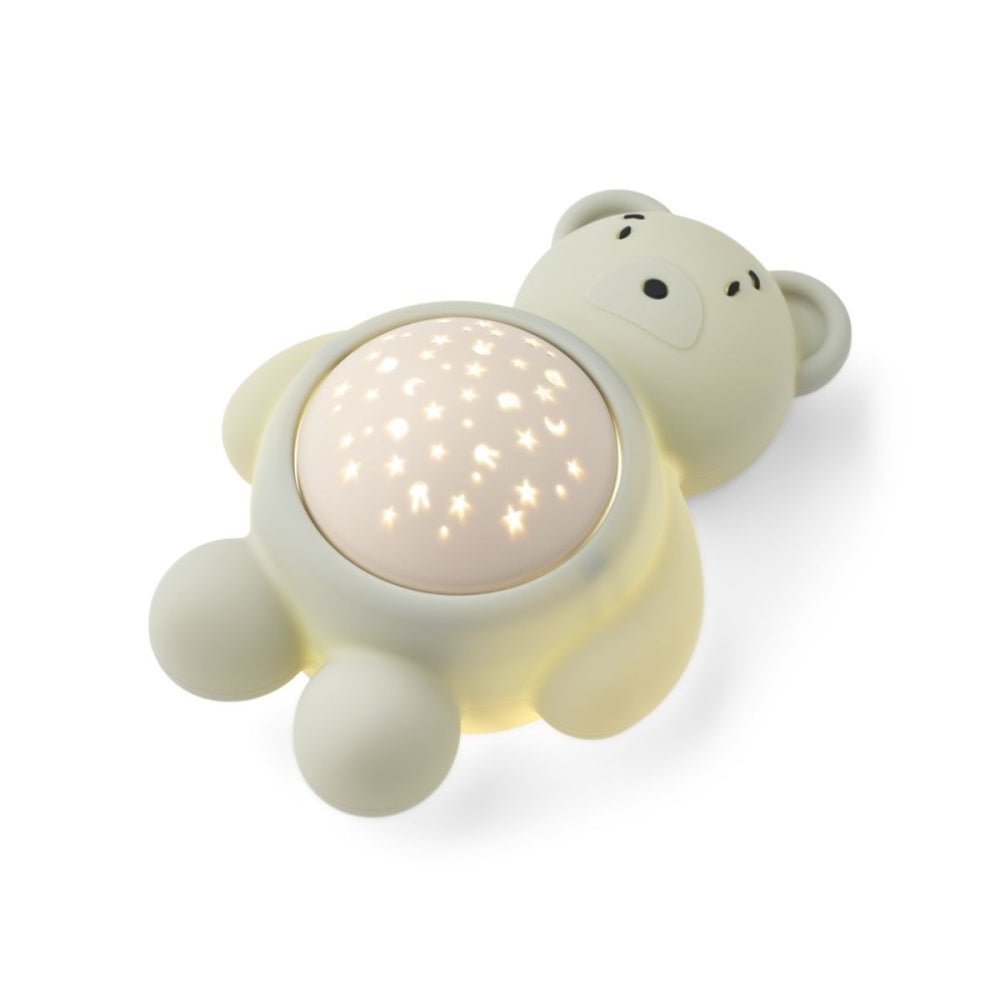 Liewood - Nattlampe med Lyd og Projektor Manuel Bear Dove Blue - Guttelus.no