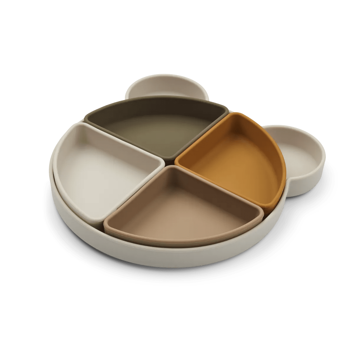 Liewood - Tallerken Arne Divider Sandy Multi Mix - Guttelus.no