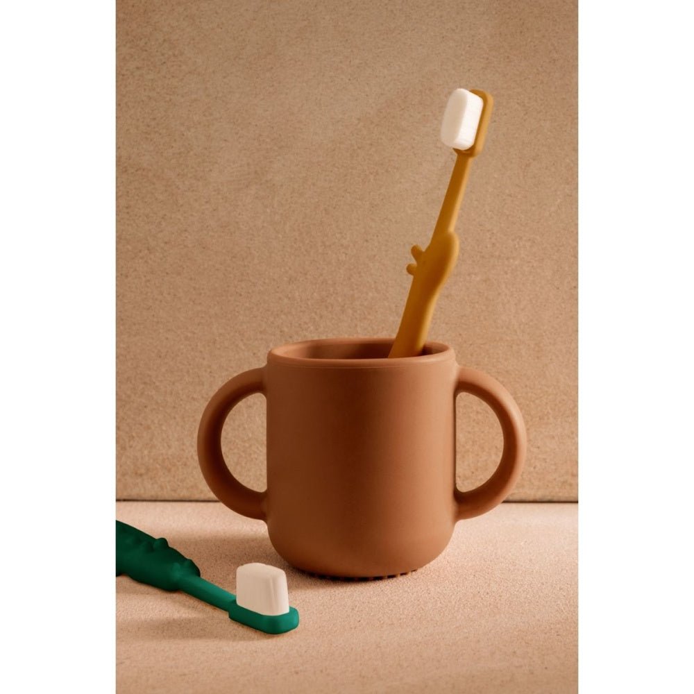 Liewood - Tannbørste 2pk Fabio Yellow Mellow/ Garden Green - Guttelus.no