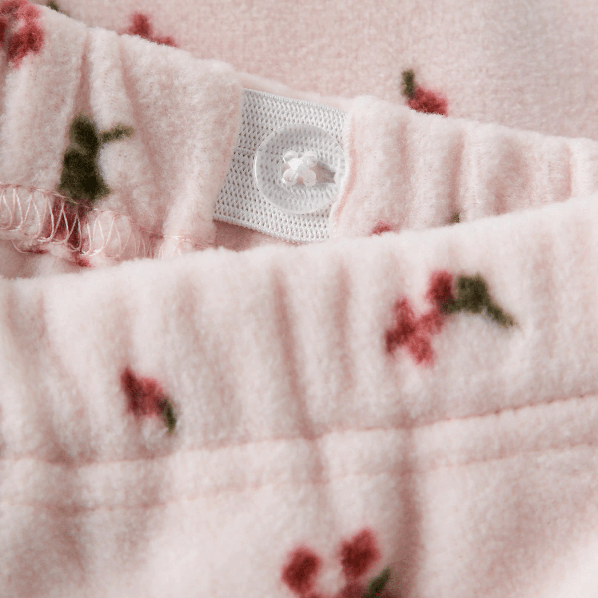 Lil' Atelier - Fleece Sett Spektra Hushed Violet Flowers - Guttelus