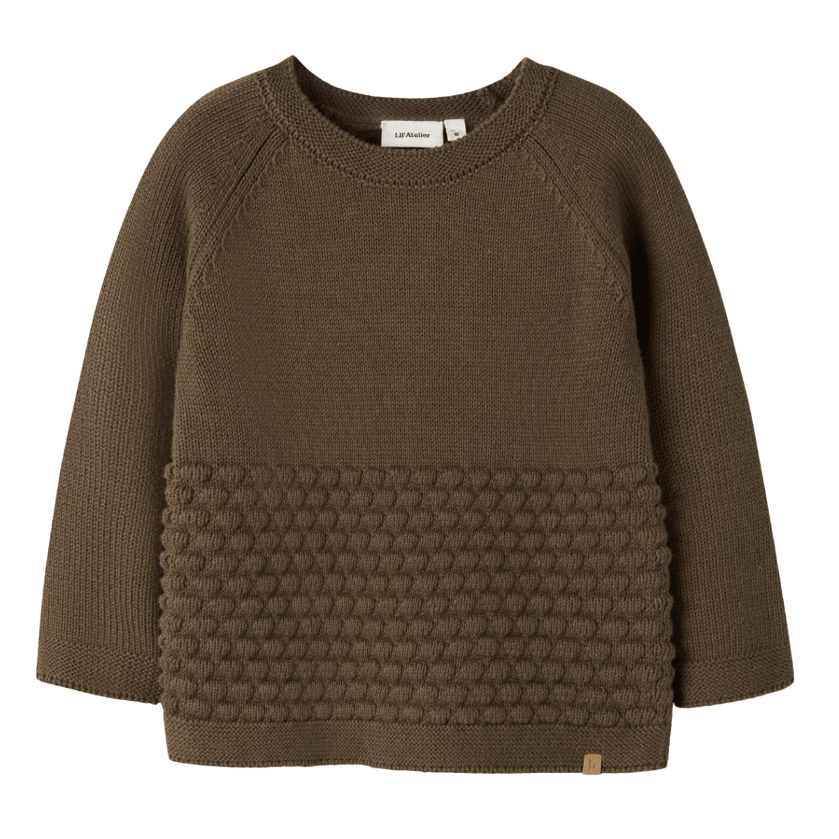 Lil' Atelier - Genser Knit Nobir Teak - Guttelus