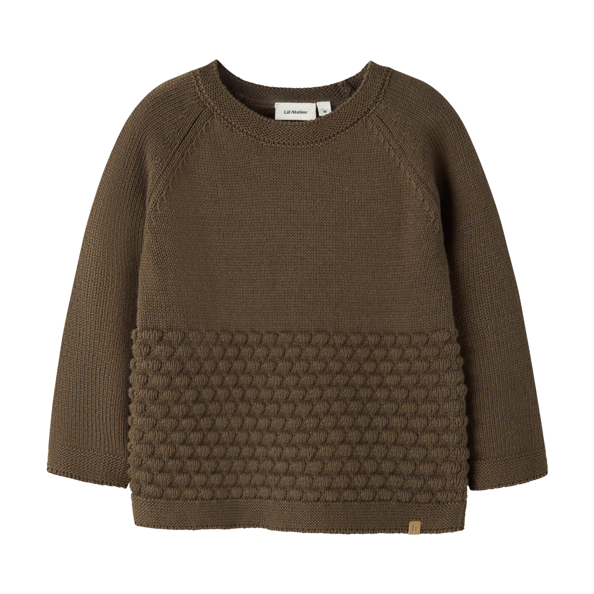 Lil' Atelier - Genser Knit Nobir Teak - Guttelus