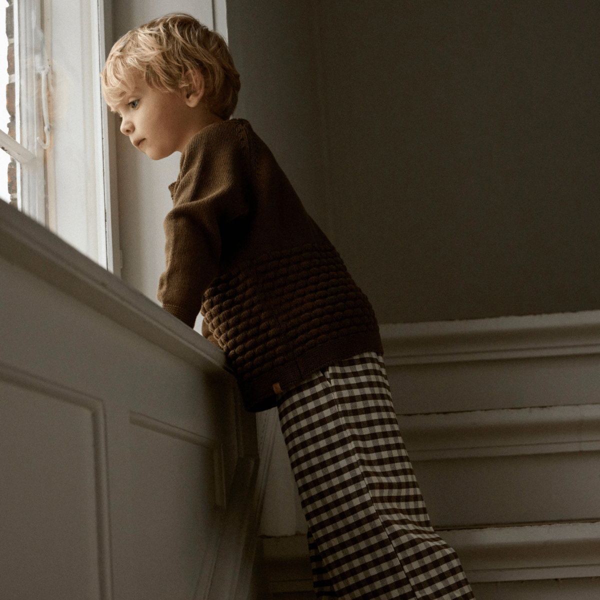 Lil' Atelier - Genser Knit Nobir Teak - Guttelus