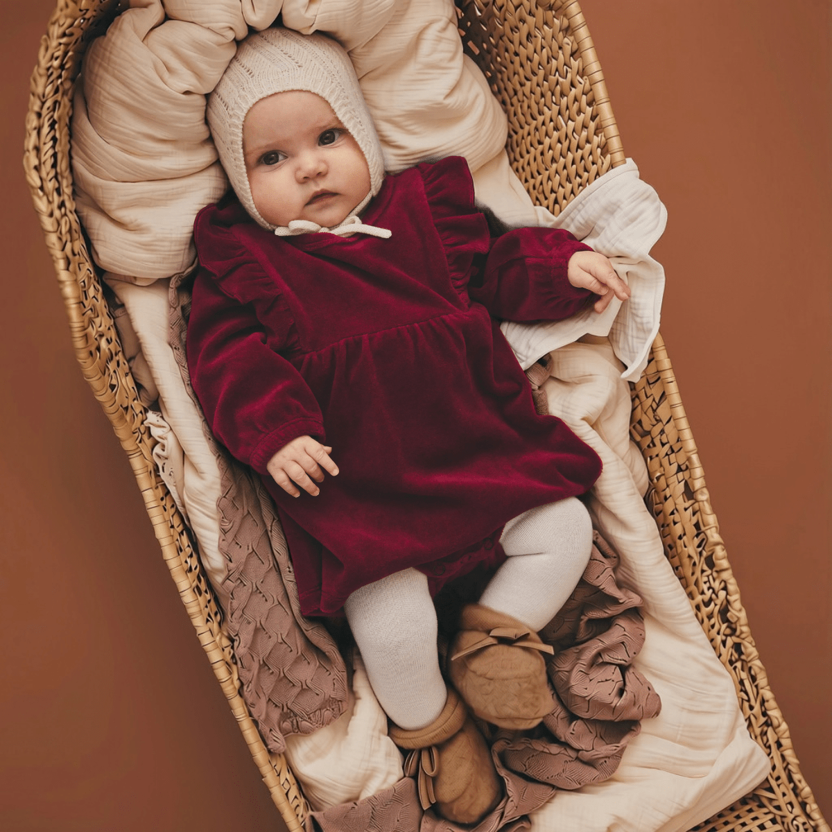 Lil' Atelier - Julekjole Baby Saga Biking Red - Guttelus