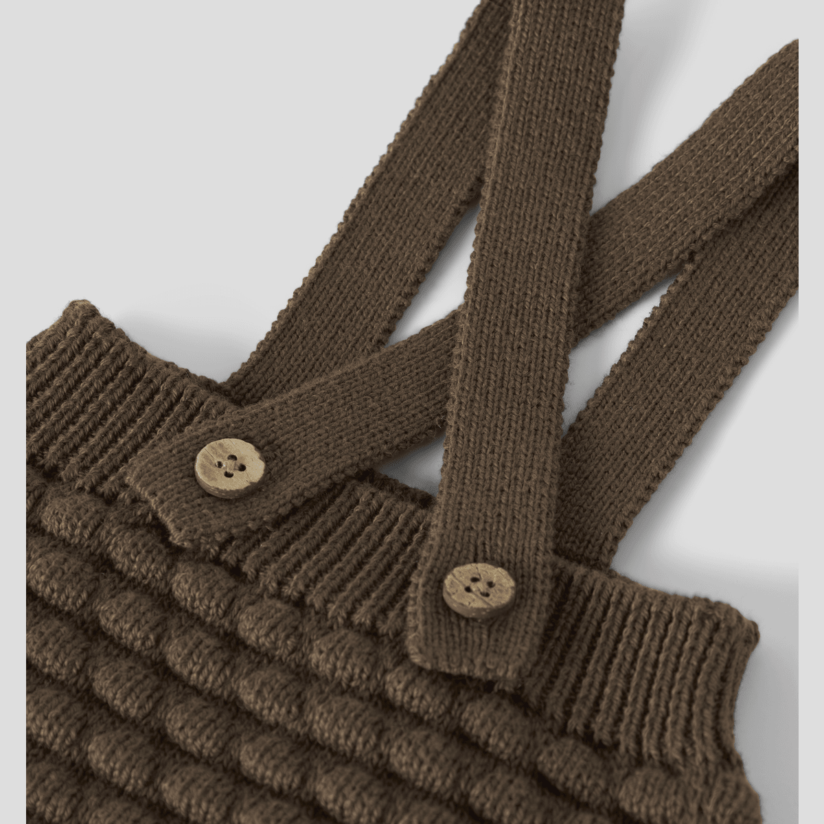 Lil' Atelier - Romper med Seler Knit Loose Teak - Guttelus