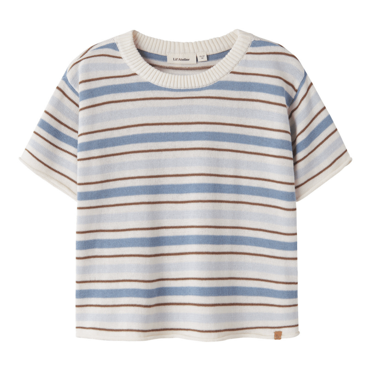 Lil' Atelier - T-skjorte Strikket Hito Coconut Milk - Guttelus.no