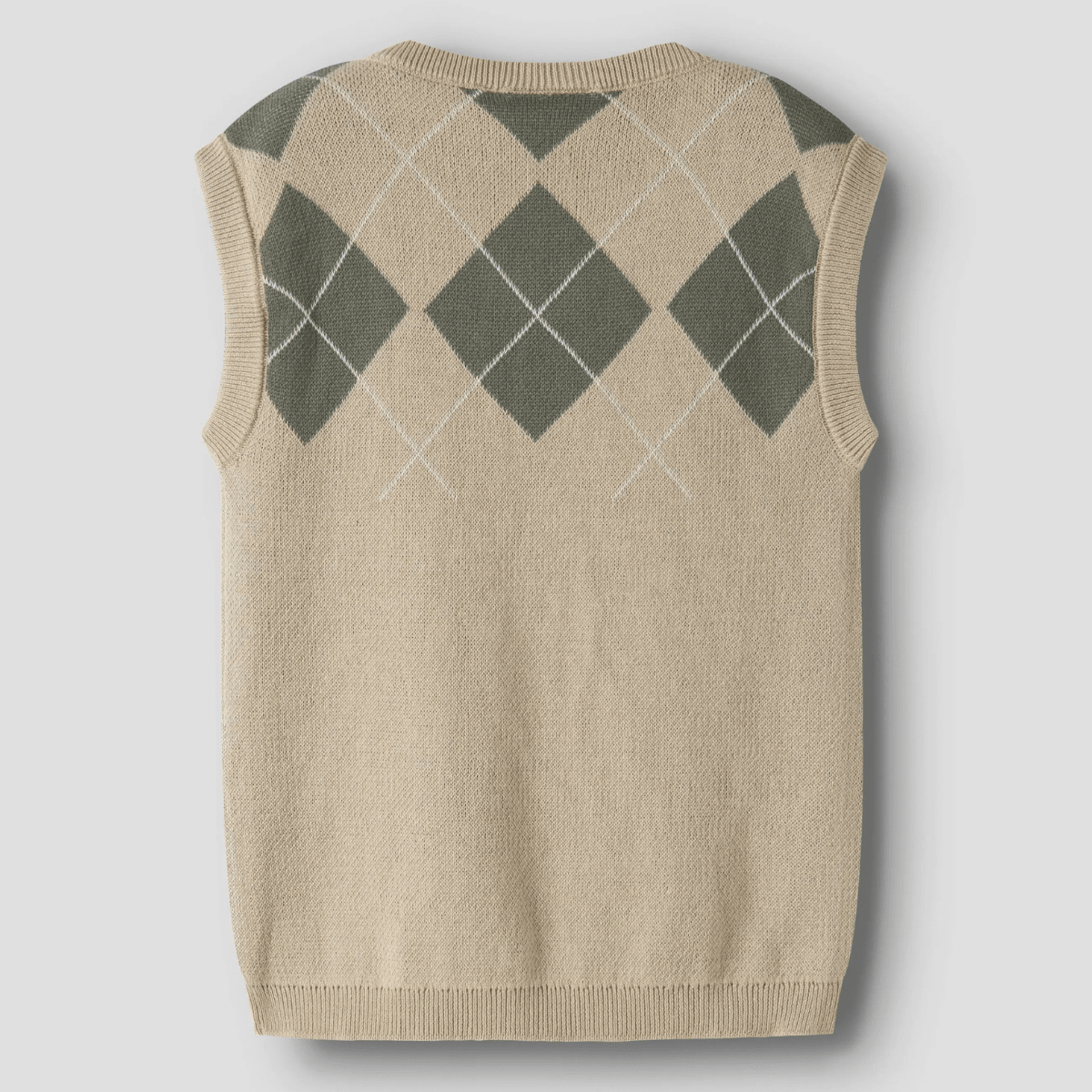 Lil' Atelier - Vest Ronan White Pepper/Green - Guttelus