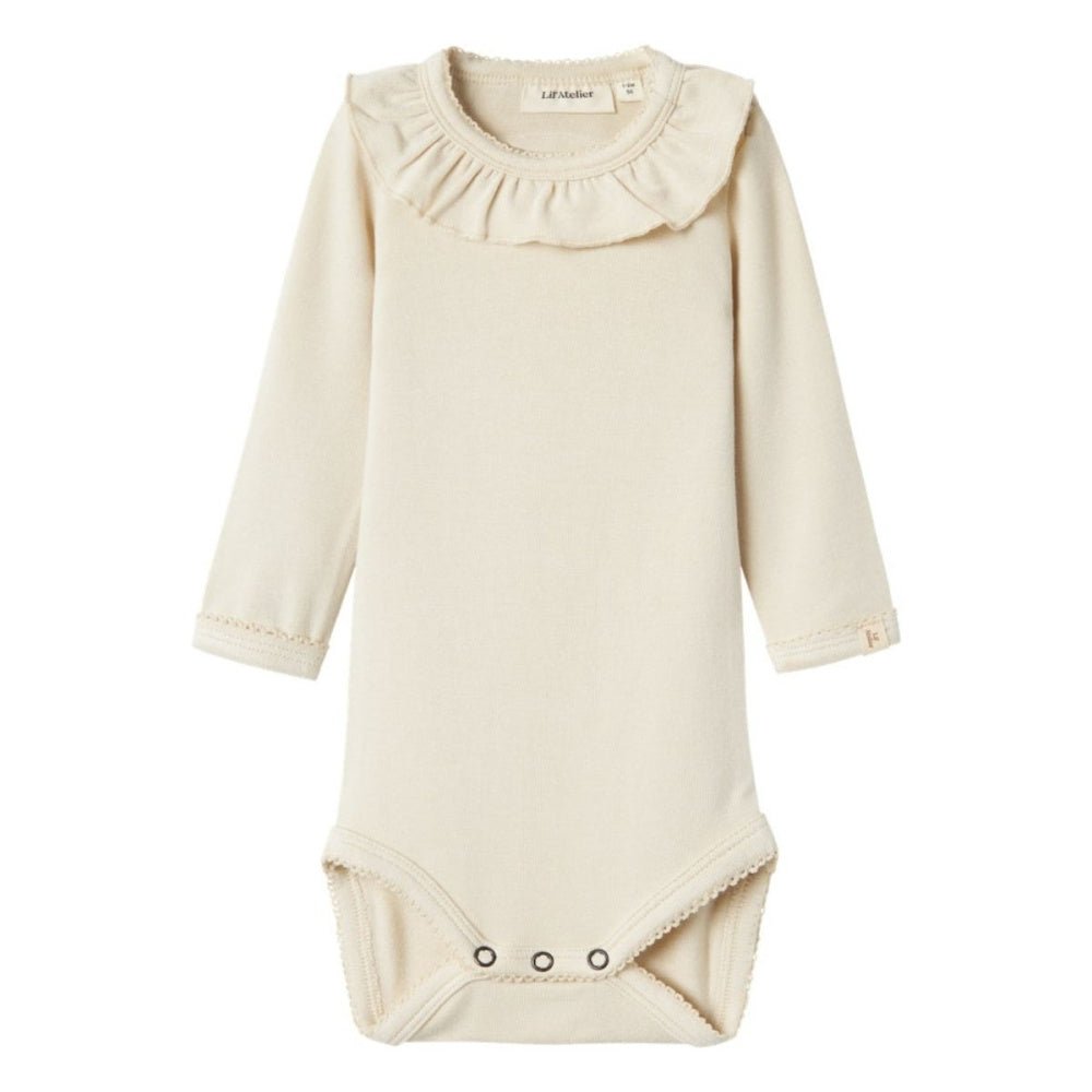 Lil'Atelier - Body med krage Saba Sol Turtledove - Guttelus