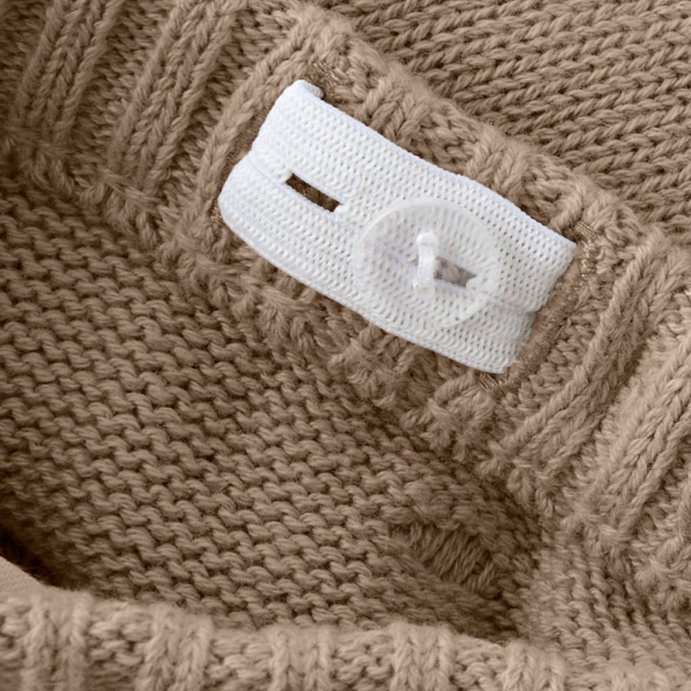 Lil'Atelier - Bukse Baby Gable Knit Oxford Tan - Guttelus.no
