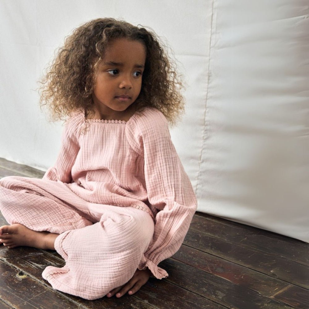 Lil'Atelier - Bukse Lulu Misty Rose - Guttelus