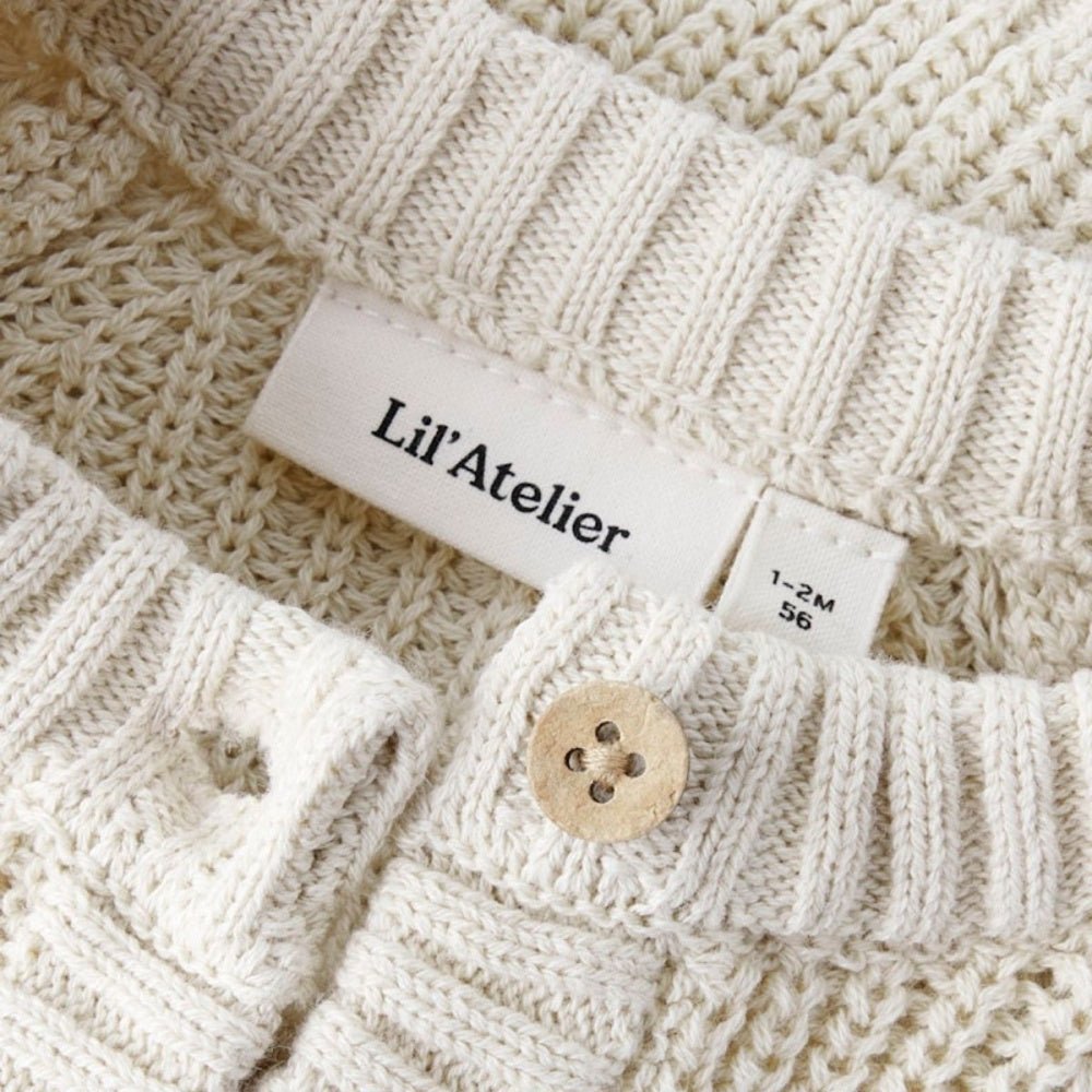 Lil'Atelier - Cardigan Baby Emlen Turtledove - Guttelus.no
