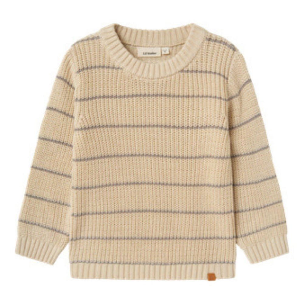 Lil´Atelier - Genser Emlen Knit Turtledove - Guttelus