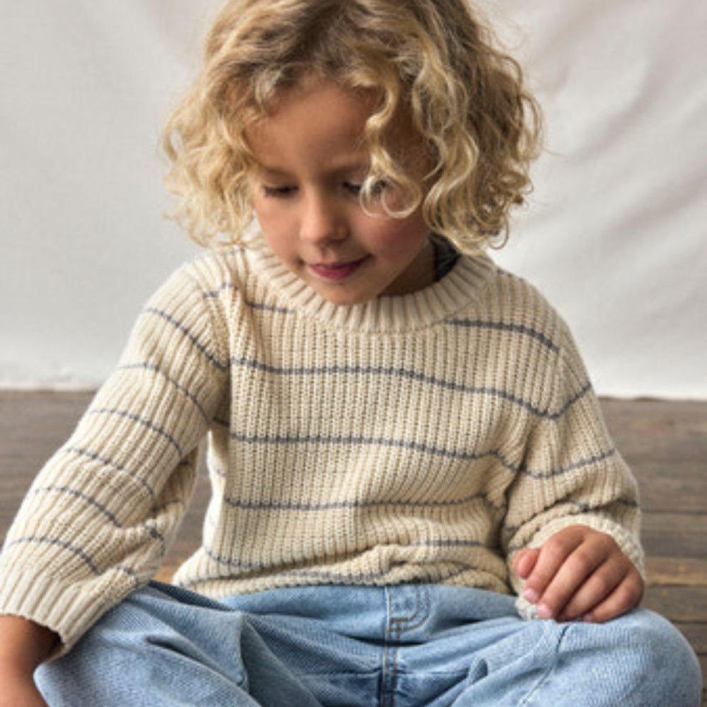 Lil´Atelier - Genser Emlen Knit Turtledove - Guttelus
