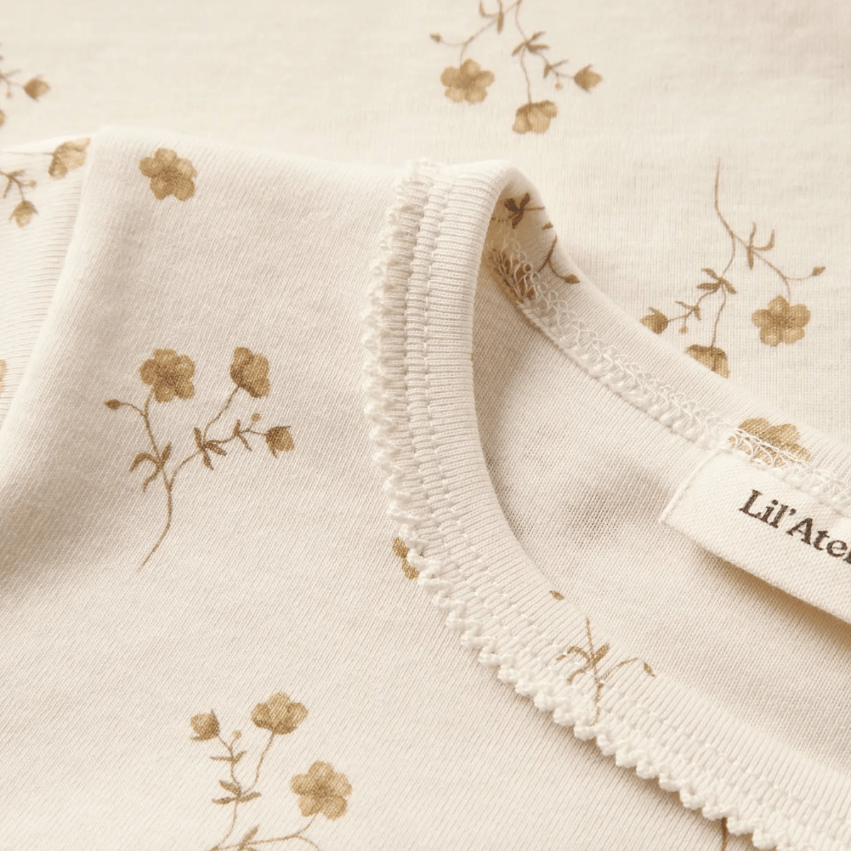 Lil'Atelier - Genser Layo Coconut Milk Flower Yellow - Guttelus.no