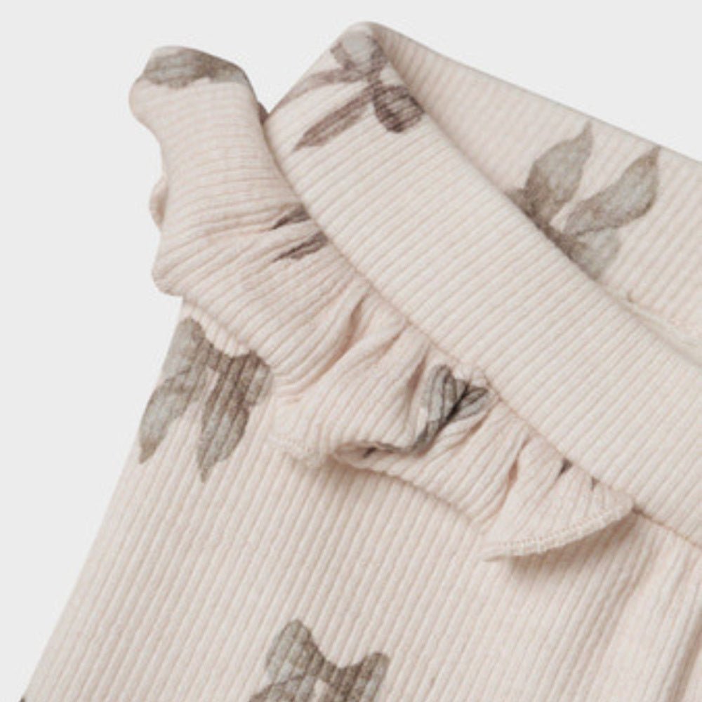 Lil'Atelier - Leggings Baby Gavo Silver Peony Bow - Guttelus