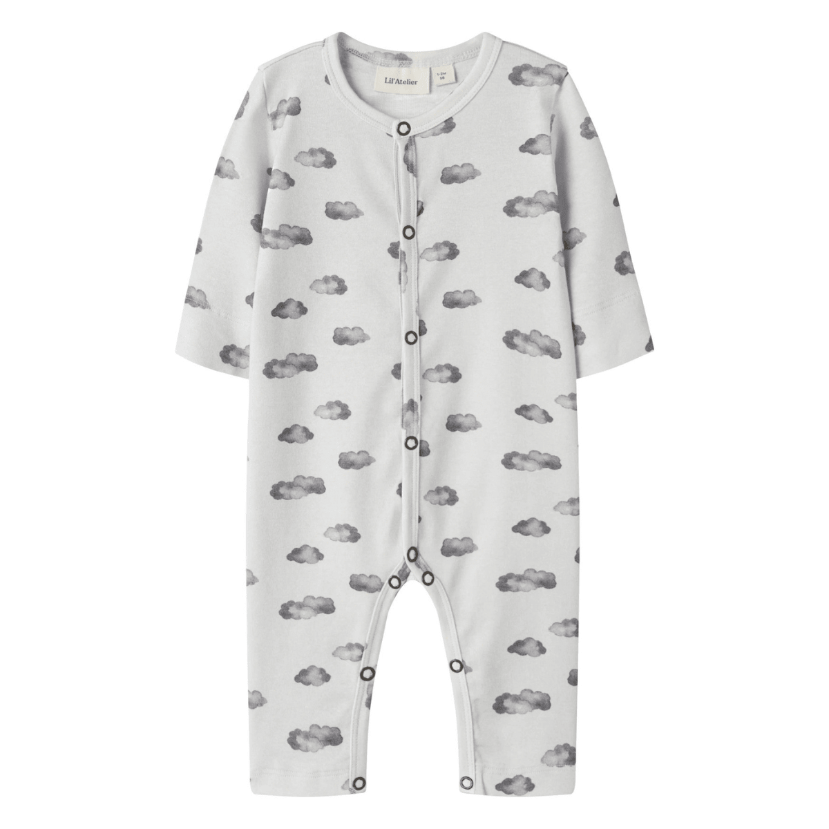 Lil'Atelier - Pysjamas Baby Gio Glacier Gray Cloud - Guttelus