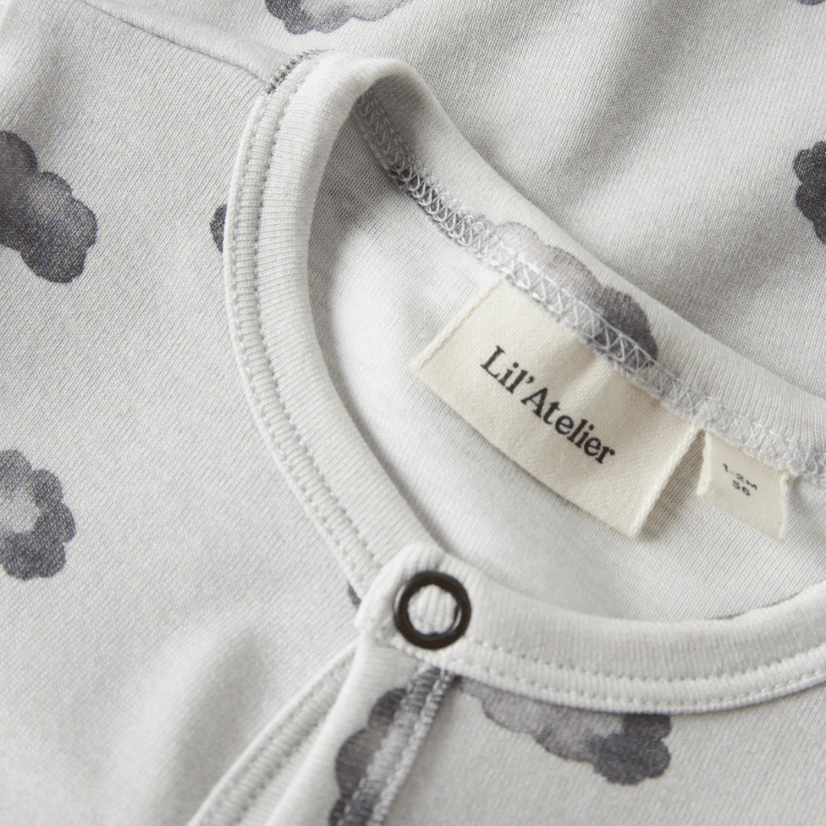 Lil'Atelier - Pysjamas Baby Gio Glacier Gray Cloud - Guttelus