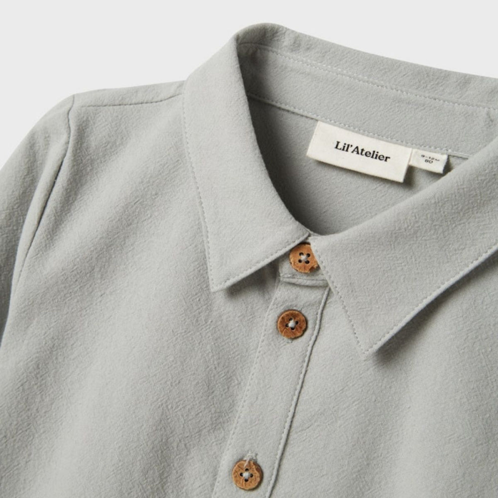 Lil'Atelier - Skjortebody Hadam Mirage Gray - Guttelus