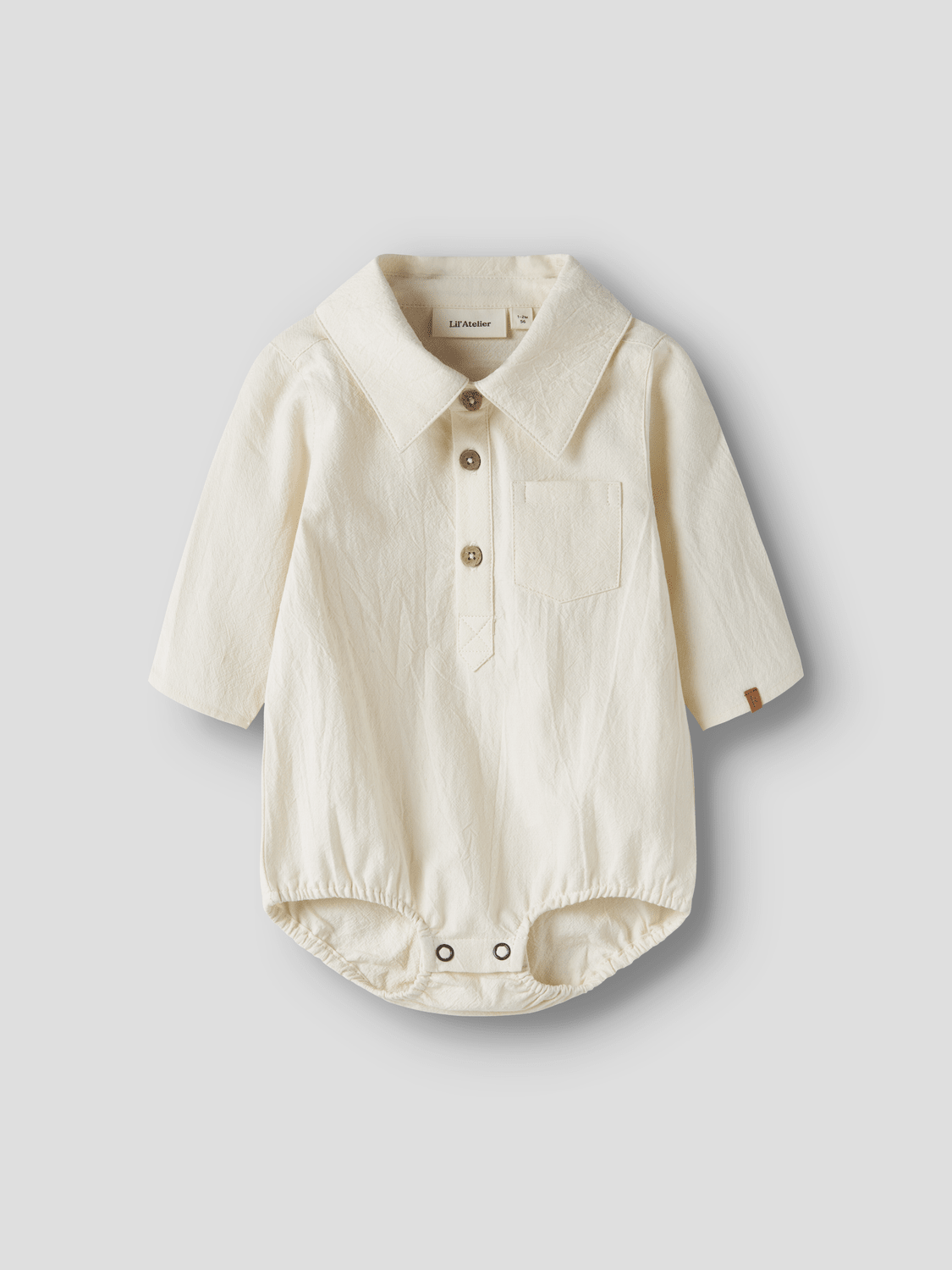 Lil'Atelier - Skjortebody Hadam Turtledove - Guttelus
