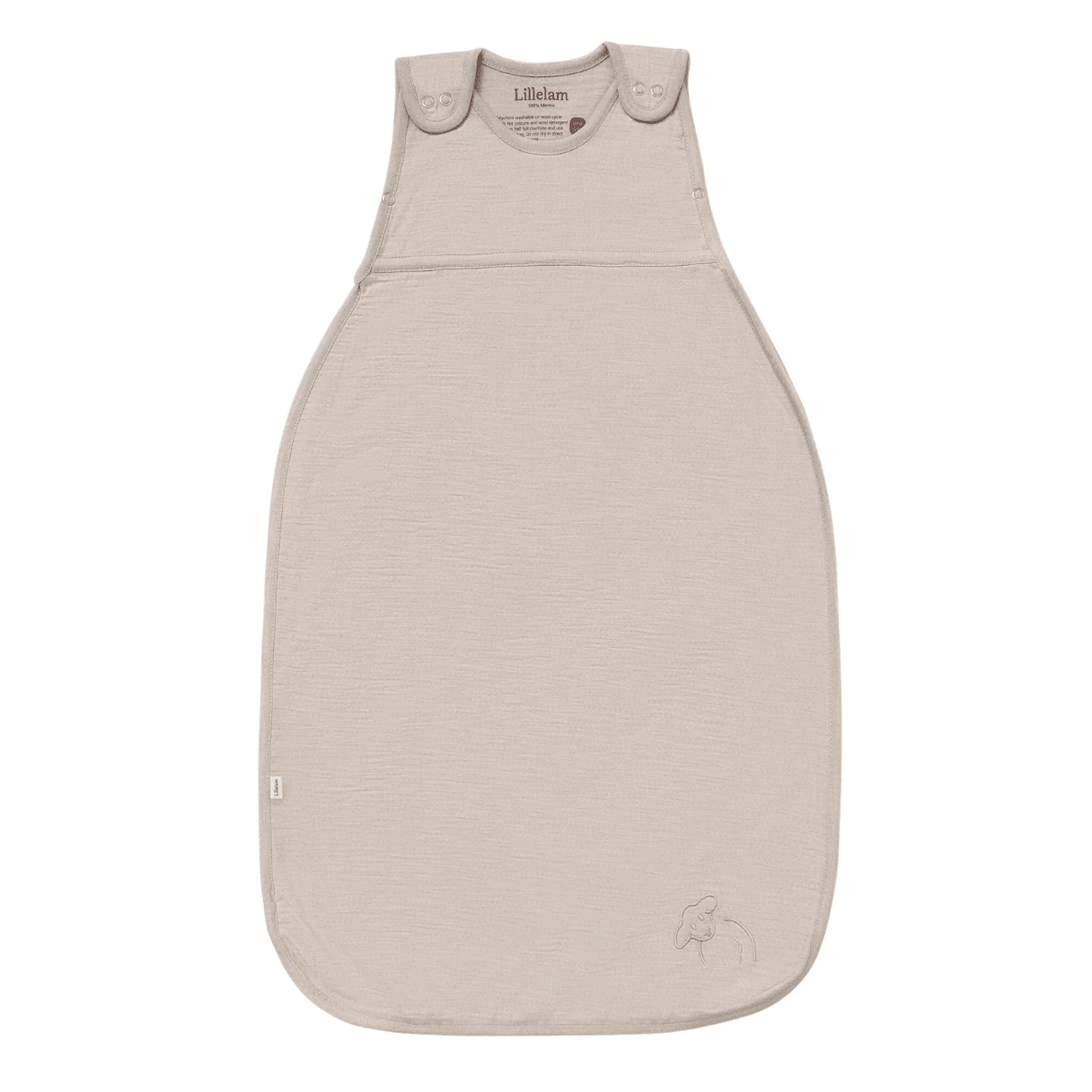 Lillelam - Nattpose i Ull Luna - Lys Beige - Guttelus