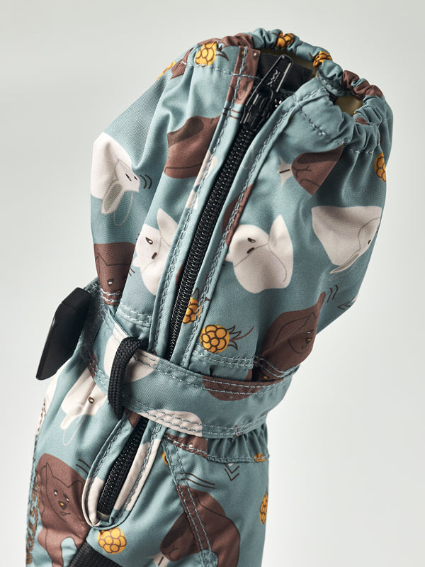 Hestra - Votter Baby Zip Long Print Sea Blue