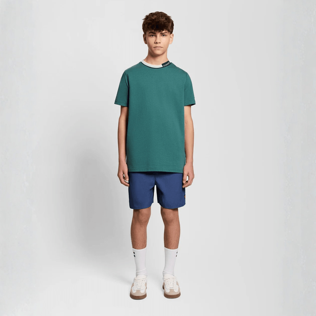 Lyle & Scott - Badeshorts Dark Cornflower - Guttelus.no