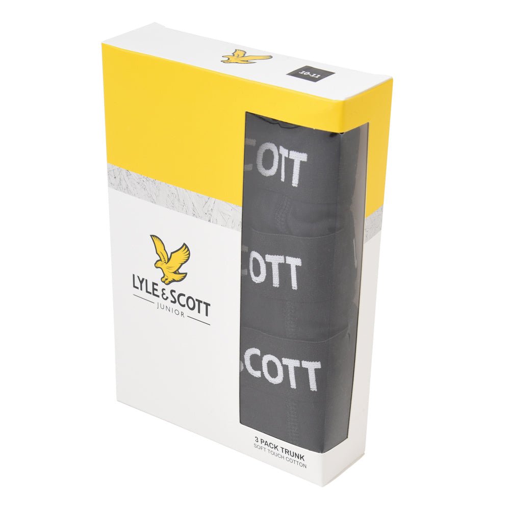 Lyle & Scott - Boxers 3-Pack Black - Guttelus.no