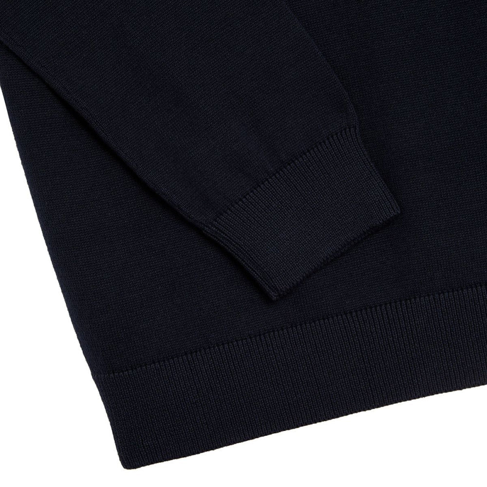 Lyle & Scott - Genser 1/4 Zip Dark Navy - Guttelus.no