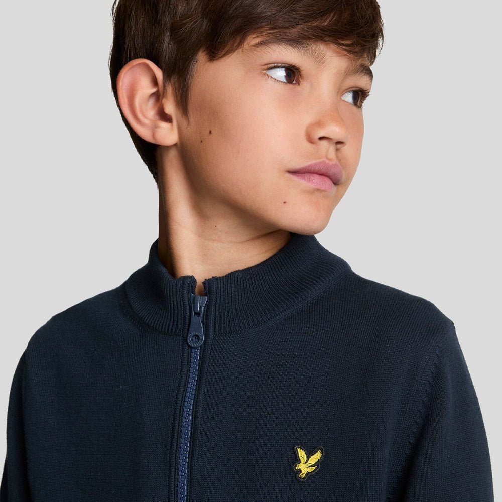 Lyle & Scott - Genser 1/4 Zip Dark Navy - Guttelus.no