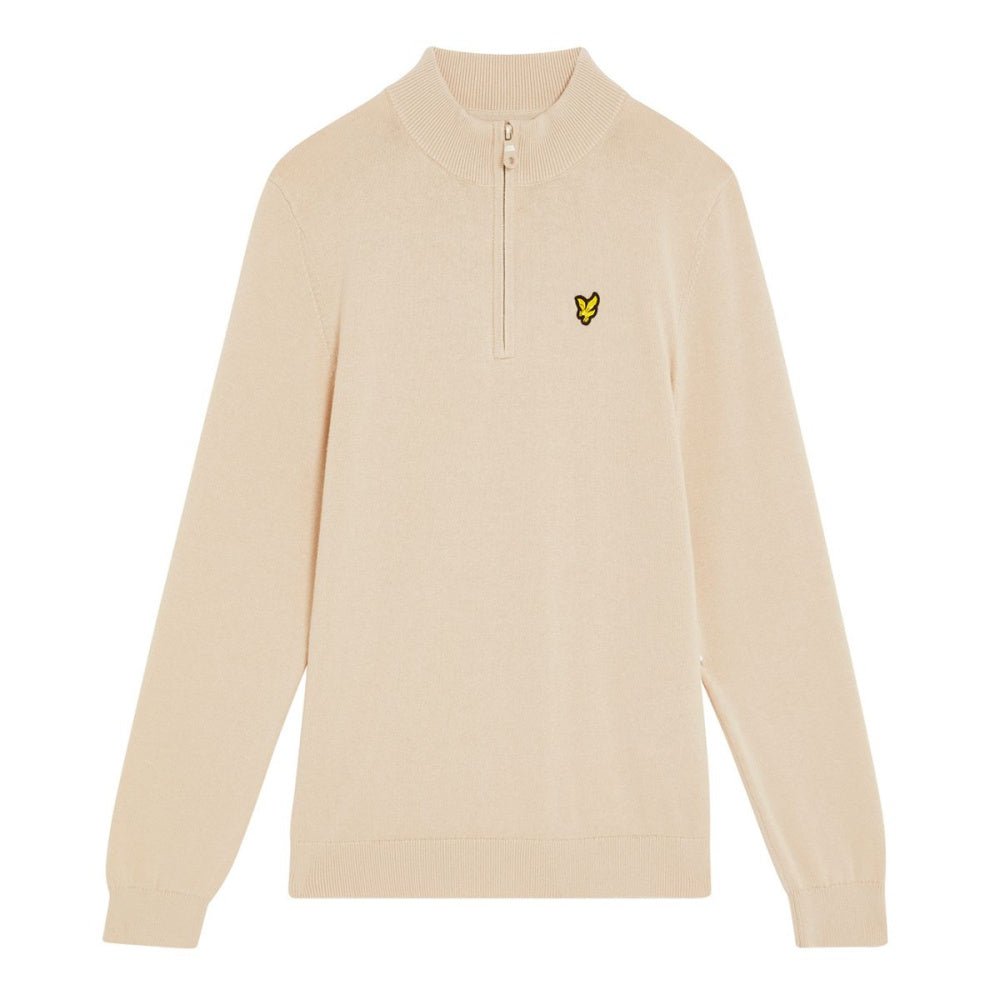 Lyle & Scott - Genser 1/4 Zip Putty - Guttelus.no