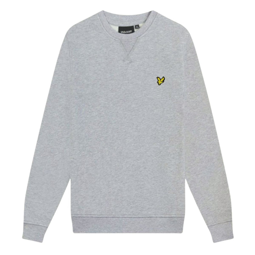 Lyle & Scott - Genser Crew Neck Light Grey Marl - Guttelus