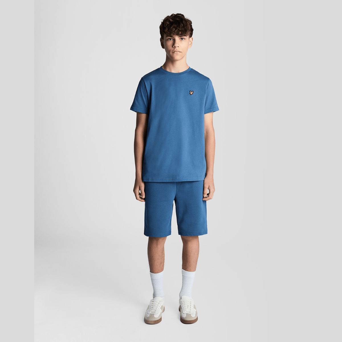 Lyle & Scott - Sweatshorts Dark Cornflower - Guttelus.no