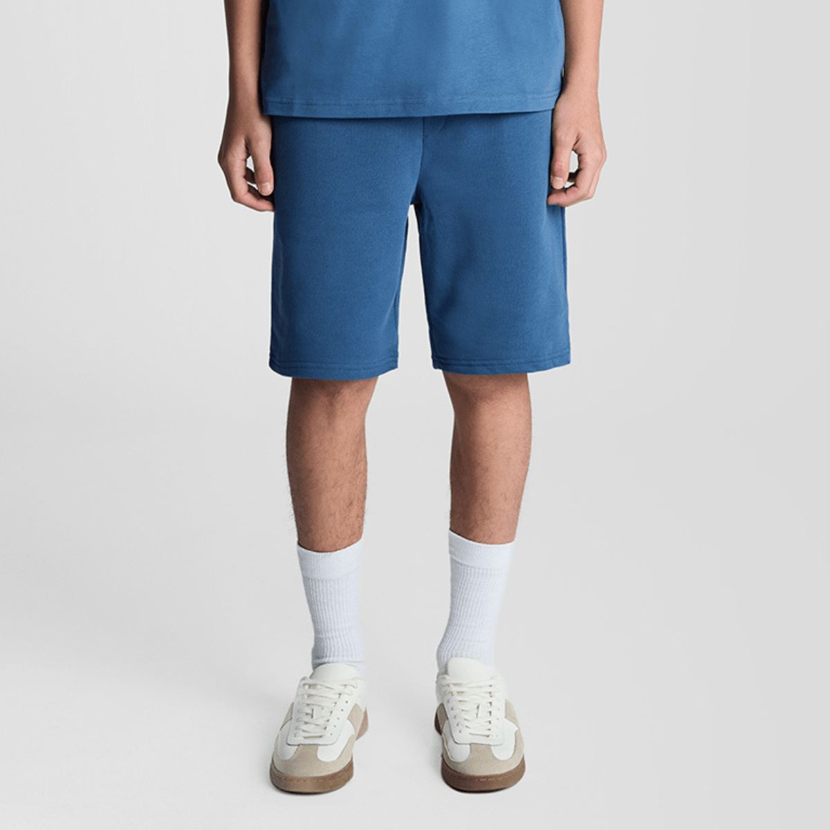 Lyle & Scott - Sweatshorts Dark Cornflower - Guttelus.no