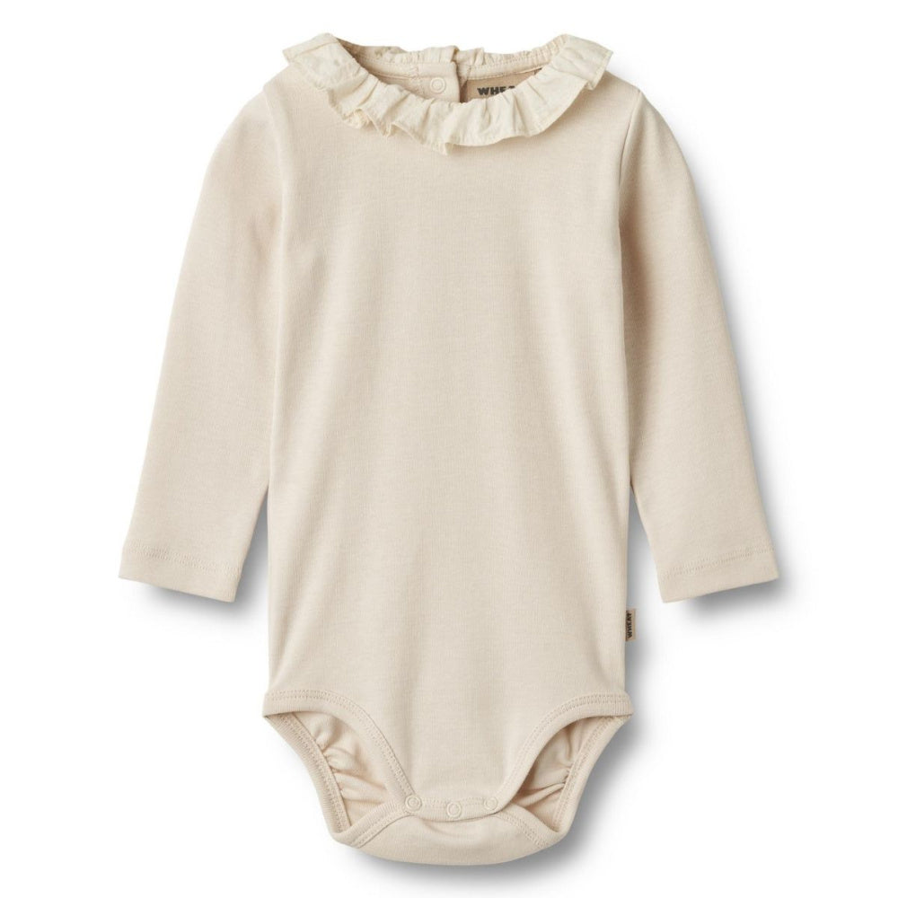 Wheat - Body med krage Ena Eggshell